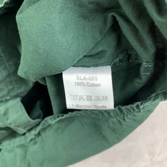 Lacoste Sport Novak Djokovic Mens Shirt Large Green Button Up Long Sleeve Tennis - Picture 7 of 8